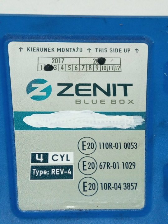 БЛОК УПРАВЛЕНИЯ ГБО ZENIT BLUE БОКС REV4 4-CYL 67R-011029 Opel Omega III B2, фото 2