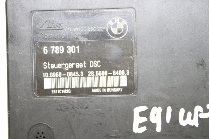 BMW E90 E91 НАСОС БЛОК УПРАВЛЕНИЯ ABS 6789301 6789300, фото 2
