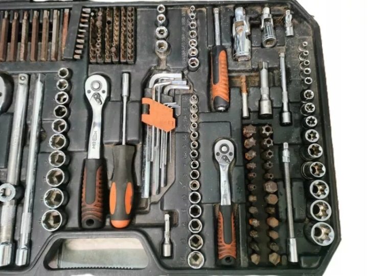 Комплект торцевых головок NEO TOOLS 10-078 1/2 3/8 и 1/4 дюйма 233 элементов, фото 5