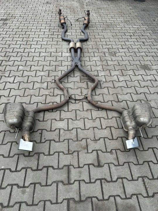 Выхлоп, глушитель, katalizator,exhaust Mercedes SL R230, РЕСТАЙЛИНГ, SL550, OM273,V8, фото 1