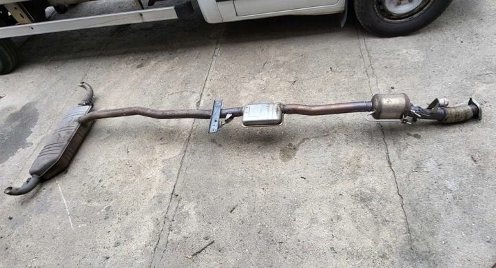 Выхлоп в сборе глушитель катализатор труба Mercedes W177 W118 W247 CLA, фото 2