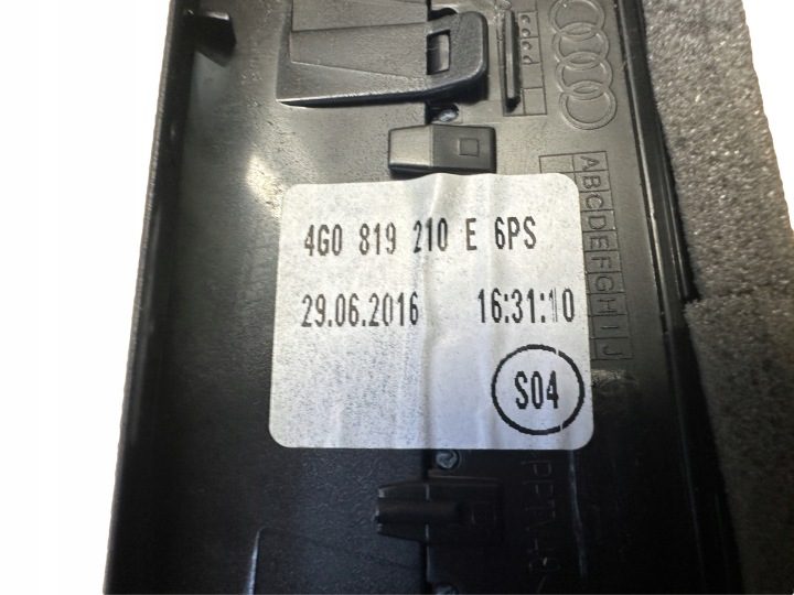 AUDI A6 A7 4G РЕСТАЙЛИНГ ДЕФЛЕКТОР ОБДУВА СТОЙКИ B ПРАВЫЙ 4G0819210E, фото 2