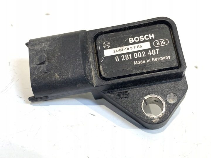 Датчик MAP Honda Civic VII 0281002487 1.7 100 л.с. датчик давления, патрубка, фото 1