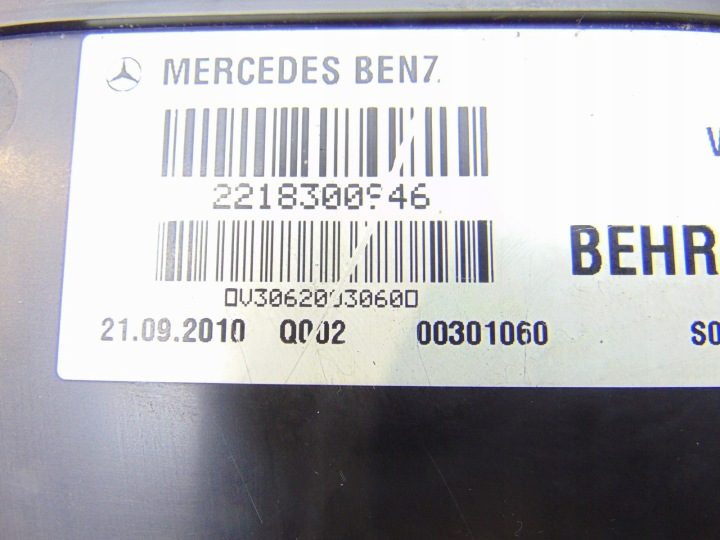 ТОННЕЛЬ ПАТРУБОК ВОЗДУХОВОД MERCEDES S W221 2218300946, фото 3