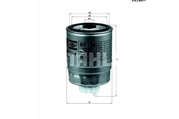 Mahle KC 112 Топливный фильтр, фото 10
