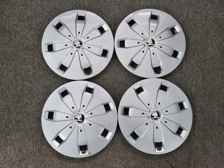 4× Колпак Skoda OE Оригинальный 16", фото 1