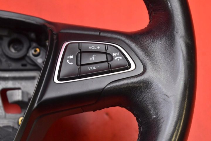 РУЛЬ КОЖАНЫЙ МУЛЬТИФУНКЦИОНАЛЬНЫЙ F1EB3600JE3ZHE FORD FOCUS MK3 РЕСТАЙЛИНГ 14-20, фото 4