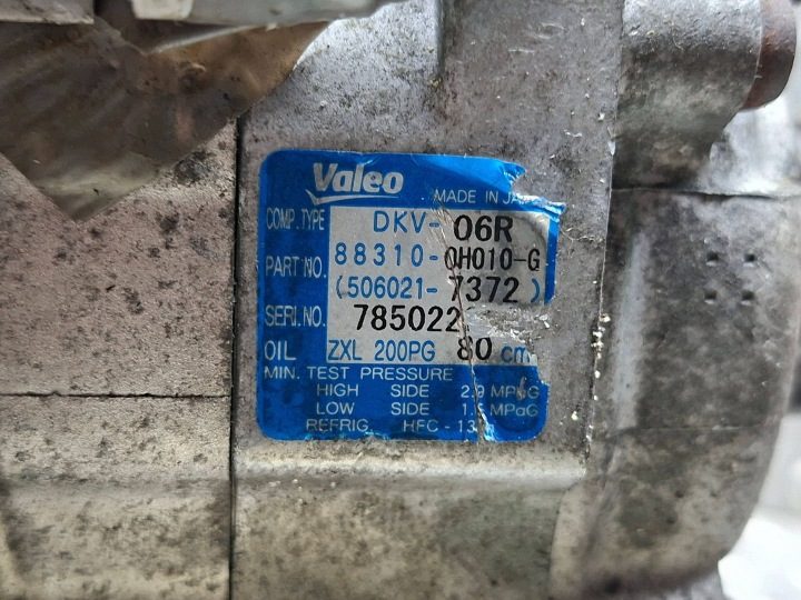 КОМПРЕССОР КОНДИЦИОНЕРА TOYOTA AYGO I 107 C1 05- 1.0 1KR 88310-0H010-G, фото 6