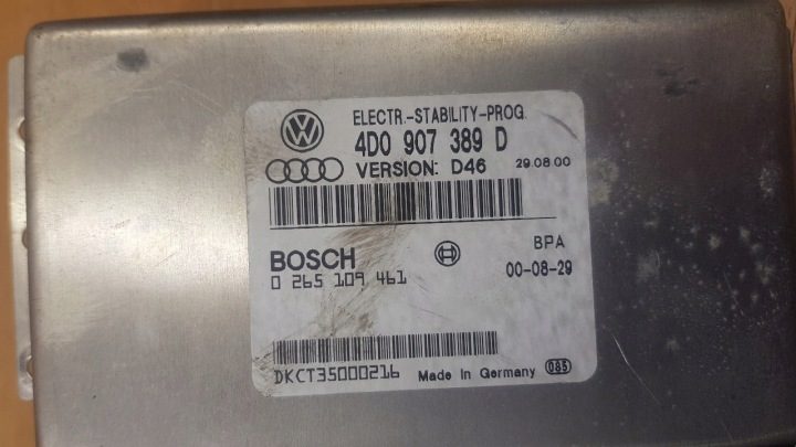 БЛОК УПРАВЛЕНИЯ ESP AUDI A8 D2 РЕСТАЙЛИНГ 2.5 TDI, фото 3