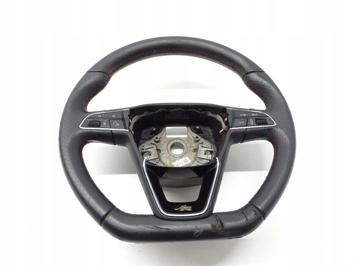 РУЛЬ КОЖАНЫЙ МУЛЬТИФУНКЦИОНАЛЬНЫЙ ЛЕПЕСТКА SEAT ATECA FR 575419091J, фото 1
