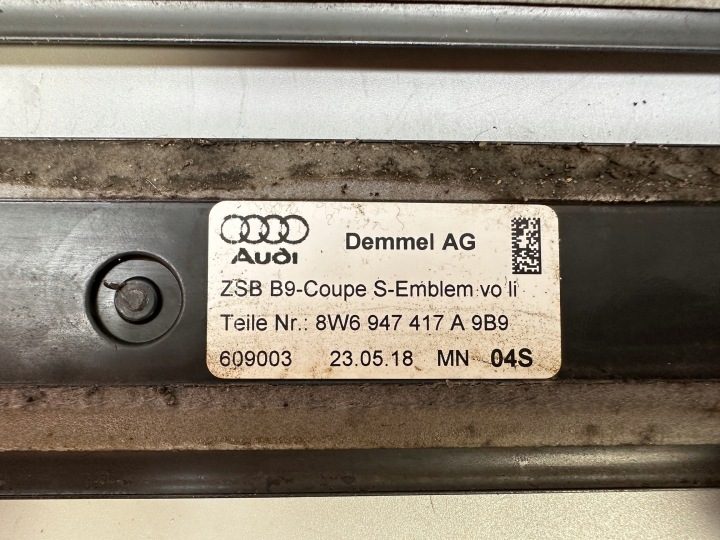 Audi A5 F5 8W купе S-Line молдинг накладки на пороги внутренние LED комплект, фото 9