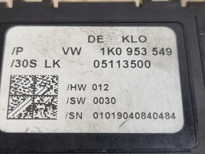 МОДУЛЬ ПЕРЕКЛЮЧАТЕЛЯ ZESPOLONEGO OE 1K0953549 AUDI A3 8P 04 г., фото 12
