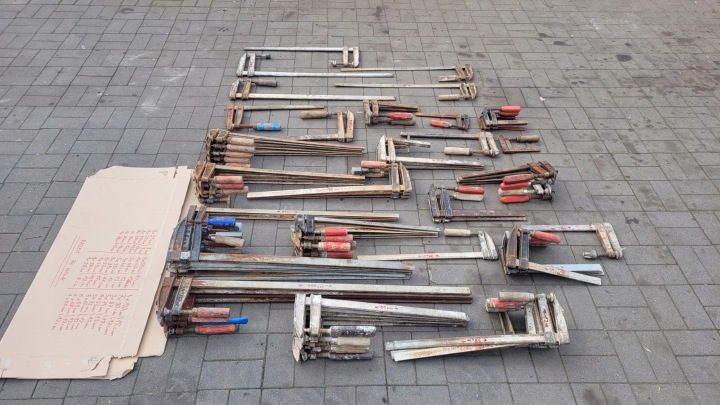СТРУБЦИНА ŚCISKI СТОЛЯРНАЯ STOLARSKIE 200X50 колодки с żeliwa ciągliwego, фото 3