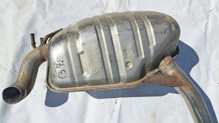 Глушитель задний труба Mercedes W211 2,7 CDI 2114910100 2114910200, фото 5
