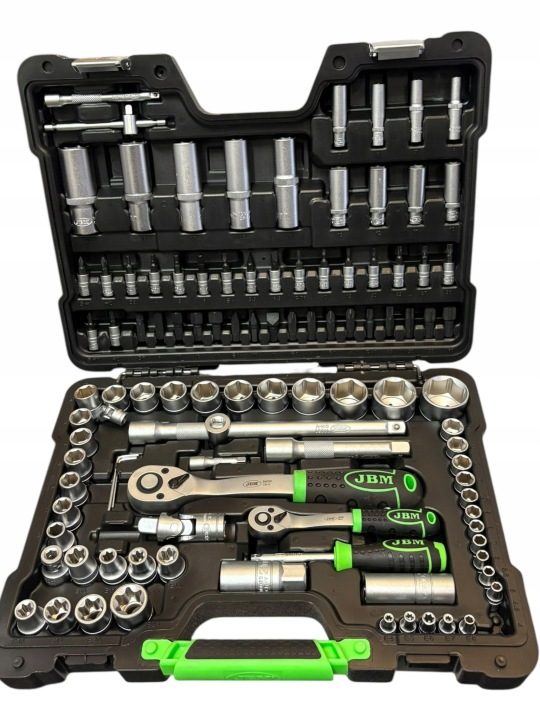Комплект инструментов 1/4"+3/8"+1/2". 179 шт. Motoryzacja. JBM, фото 1