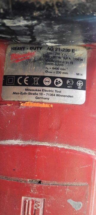 Угловая шлифмашина Milwaukee 2200 Вт 230 мм 6600 obr./мин, фото 4