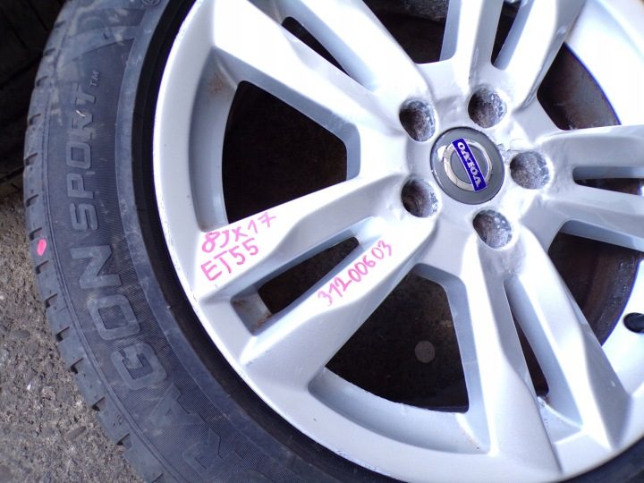 4× Литой диск Volvo OE 8.0" x 17" 5x108, фото 4