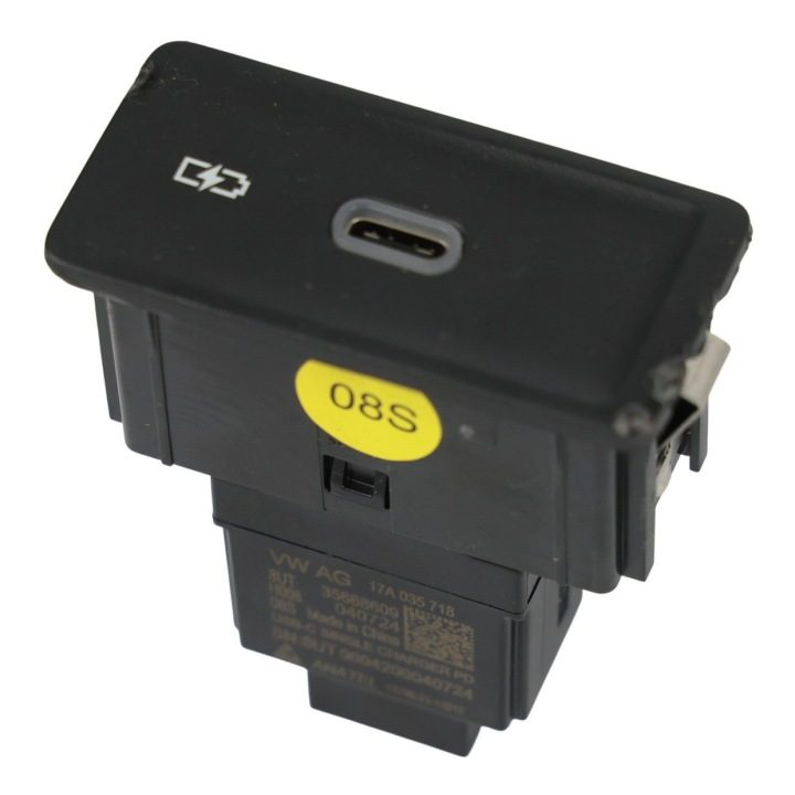 Volkswagen Crafter Mk2 Гнездо Порт Зарядки USB-C 17A035718, фото 1