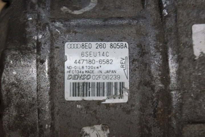 Компрессор кондиционера AUDI A4 (8EC, B7) 8E0260805BA 31048397 2.0L бензин, фото 8