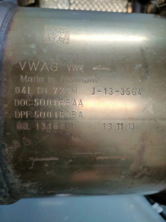 VW SEAT SKODA AUDI КАТАЛИЗАТОР DPF 04L131723M 04L131601H CLH 1,6TDI, фото 8
