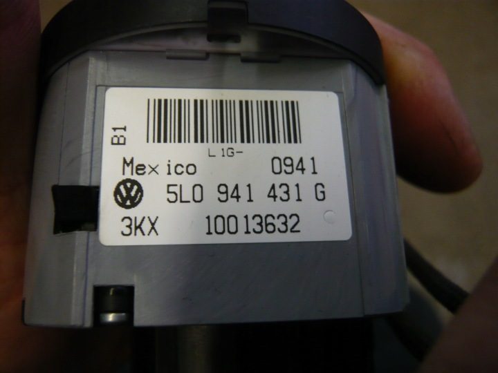2013 Skoda Yeti Переключатель 5l0941431g, фото 2