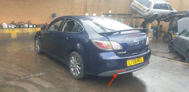 Катафот бампера задний Mazda 3 2003 - 2006 DEPO P, фото 4