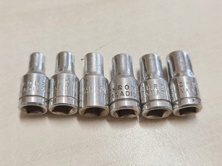 Набор головок 1/4" 6-kątnych 4-7mm, фото 2