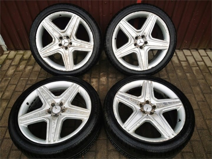 MERCEDES ML W164 W166 КОЛЕСА ДИСКИ AMG 9x21'' ET60 ШИНЫ ЛЕТО 7 мм 2023 г., фото 1