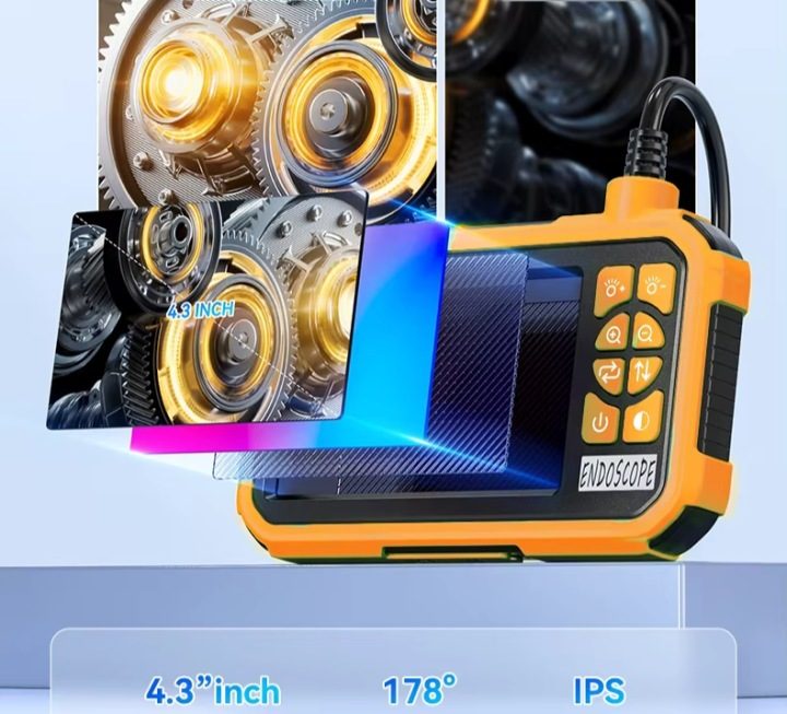 Эндоскоп Инспекционная камера Boroskopa 2600 мАч 10m IP67 4.3- Дюйм 1080P HD, фото 8