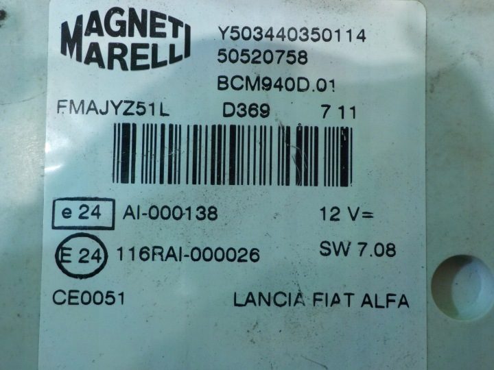 ALFA ROMEO GIULIETTA 1.4 TB 11 г. ХЭТЧБЕК блок предохранителей 50520758, фото 5