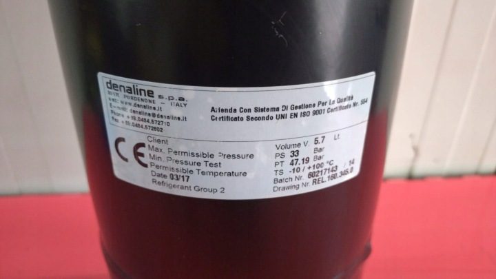 Бак хладагента охлаждающего агрегата Denaline 5,7L № 925/042, фото 2