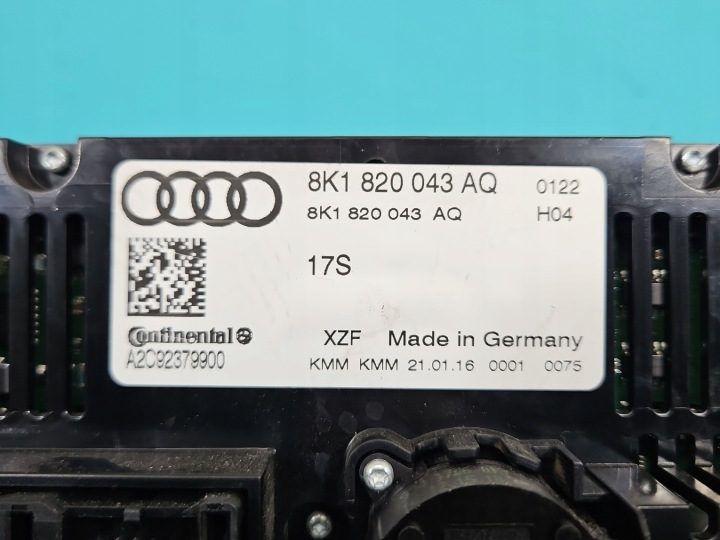 КОНСОЛЬ БЛОК УПРАВЛЕНИЯ ПЕЧКОЙ AUDI Q5 08- 8K1820043AQ A2C92379900, фото 6