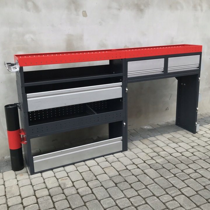 ОБШИВКА СЕРВИСНАЯ ШКАФ СТЕЛЛАЖ АВТОМОБИЛЬНЫЙ SZUFLADY WURTH 223x120x38, фото 2