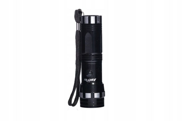 Алюминиевый черный фонарик 14 LED 3xAAA, фото 1