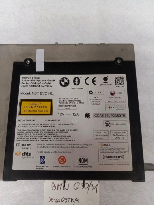 BMW G30 МАГНИТОЛА НАВИГАЦИЯ 8736164, фото 3
