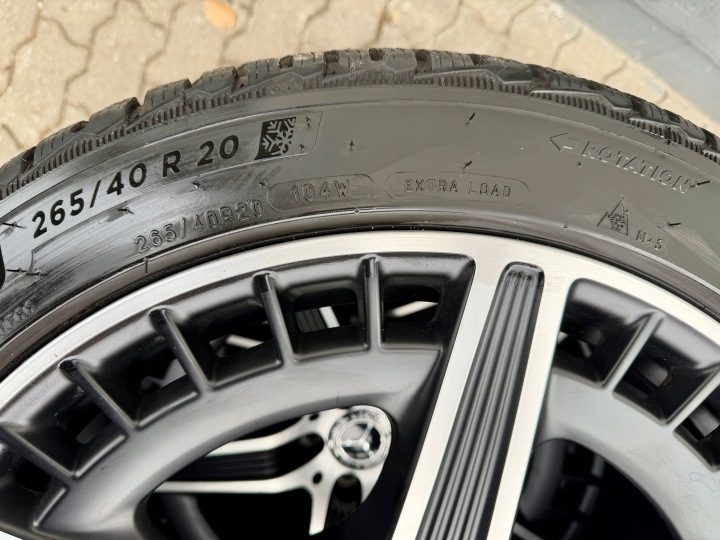 ЛИТЫЕ ДИСКИ MERCEDES EQE 43 AMG 4Matic V295 Оригинальные 20 Зимние Черные МАТОВЫЕ, фото 6