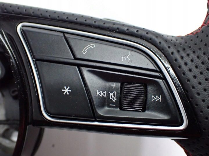 РУЛЬ МУЛЬТИФУНКЦИОНАЛЬНЫЙ КОЖА ЛЕПЕСТКА RS S-LINE РЕСТАЙЛИНГ AUDI A4 B9 8W 20 г., фото 2