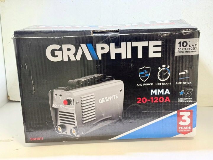 Сварочный аппарат MMA elektroda инверторный IGBT ГРАФИТОВЫЙ 56H811, фото 2