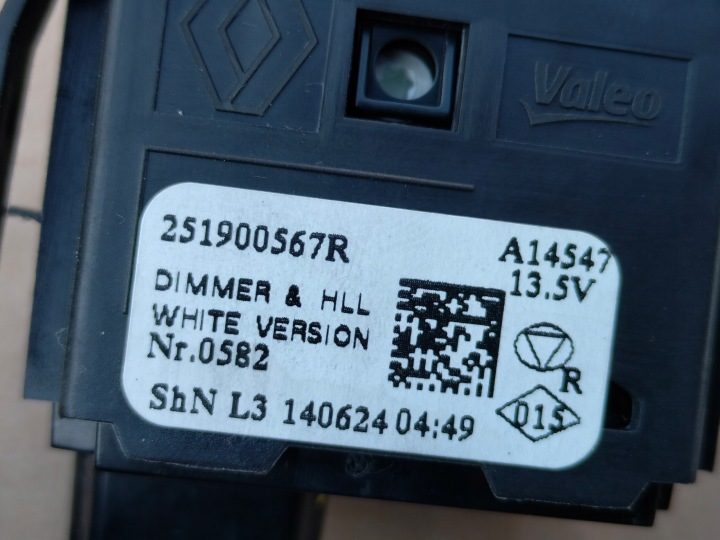 RENAULT SCENIC 3 III ПЕРЕКЛЮЧАТЕЛЬ КОРРЕКТОРА ФАР, фото 5
