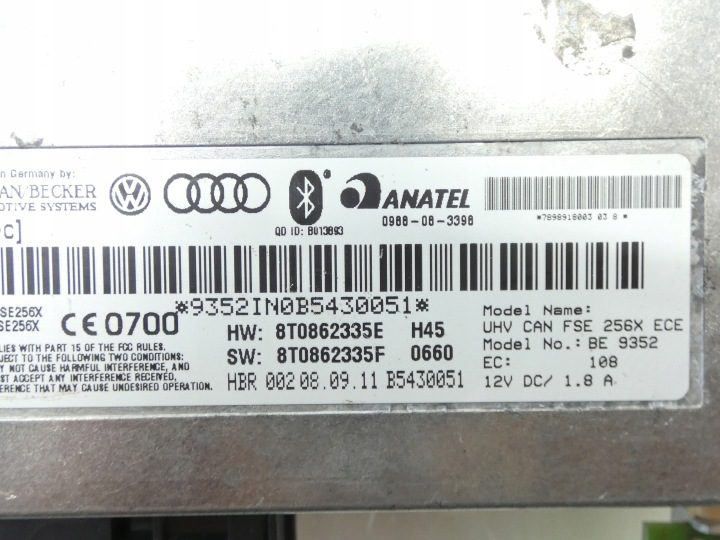 Блок управления Bluetooth Audi A4 B8 A5 8T Q5 8R 8T0862335E, фото 4
