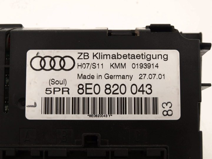 Audi Блок управления печкой кондиционера 8E0820043, фото 6