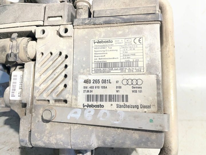 AUDI A8 D3 WEBASTO 4E0265081L ДИЗЕЛЬ, фото 2
