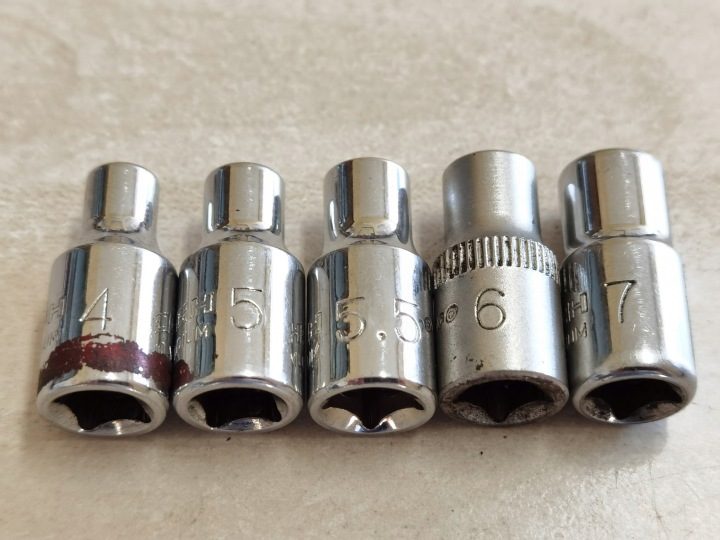 Насадки 1/4" 6-kątne FORCH 4, 5, 5.5, 6, 7 мм, фото 2