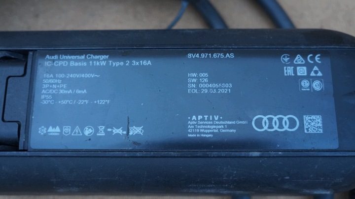 8V4971675AS Audi E-Tron кабель зарядки зарядное устройство сетевое, фото 3