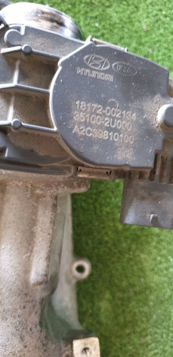 Hyundai Kona D4FE 1.6 CRDI коллектор клапан EGR дроссельная заслонка 28410-2U000, фото 3
