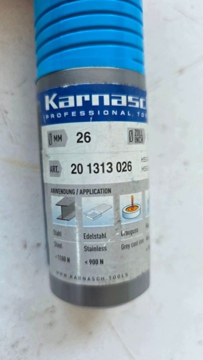 Шлицы Trepanacyjny Karnasch HSS-XE powlekany BLUE-TEC Ø 26 мм 20.1313-026, фото 4