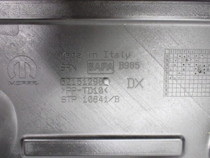 ЗАЩИТА ДНИЩА ПРАВАЯ ОРИГИНАЛ 52151298 FIAT 500 20 г., фото 4
