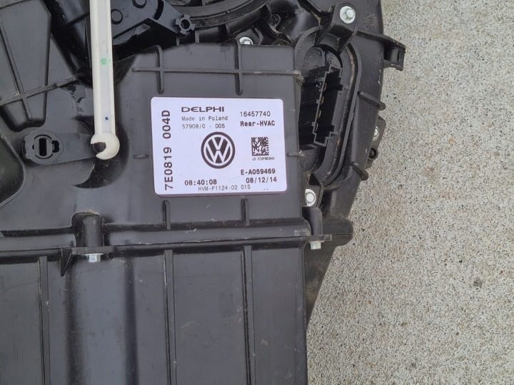 VW T5 РЕСТАЙЛИНГ отопитель вентилятор задний 7E0819004D, фото 2