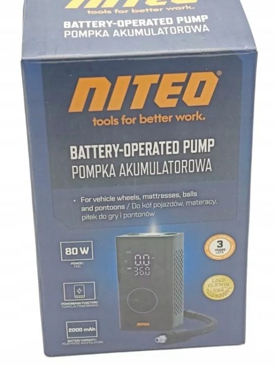 NITEO НАСОС AKUMLATOROWA 80W, фото 1