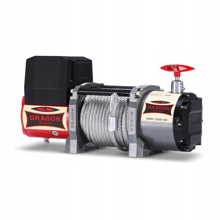 Dragon Winch лебедка электрическая 12V 10000 lbs / 4536 кг с liną stalową, фото 3